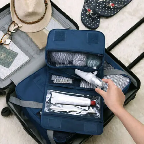 

Portable Hanging Travel Toiletry Bag Large Capacity Waterproof Wash Makeup Organizer Cosmetic Bag