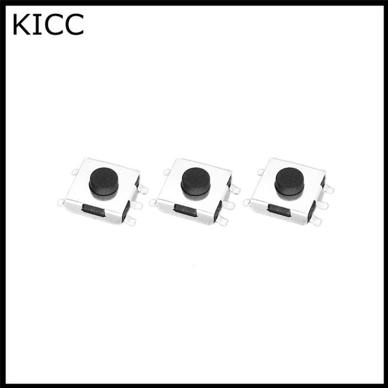 6*6*3.1mm SMD5 Black Push Button Switch 6x6x3.1 Touch micro switch 100Pcs | Обустройство дома
