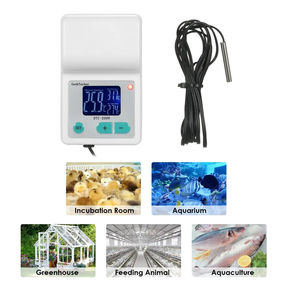 DTC 2000 AC110 240V 10A терморегулятор цифровой термометр Температура воды контроллер