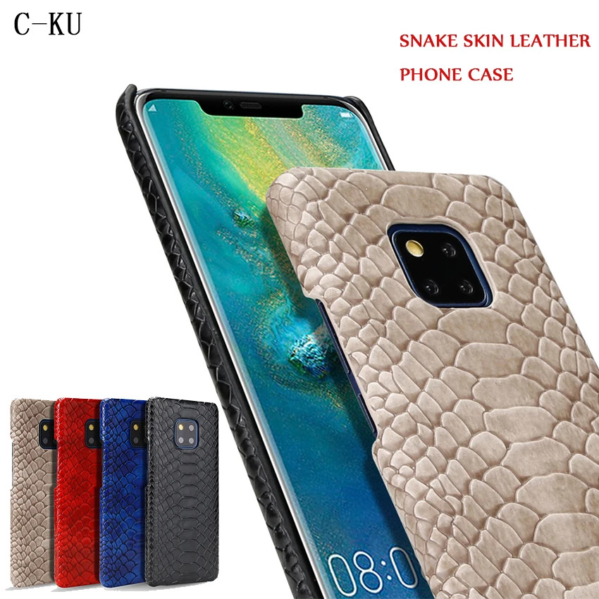 Роскошный имитация рисунок под змеиную кожу кожаный чехол для телефона huawei mate 20
