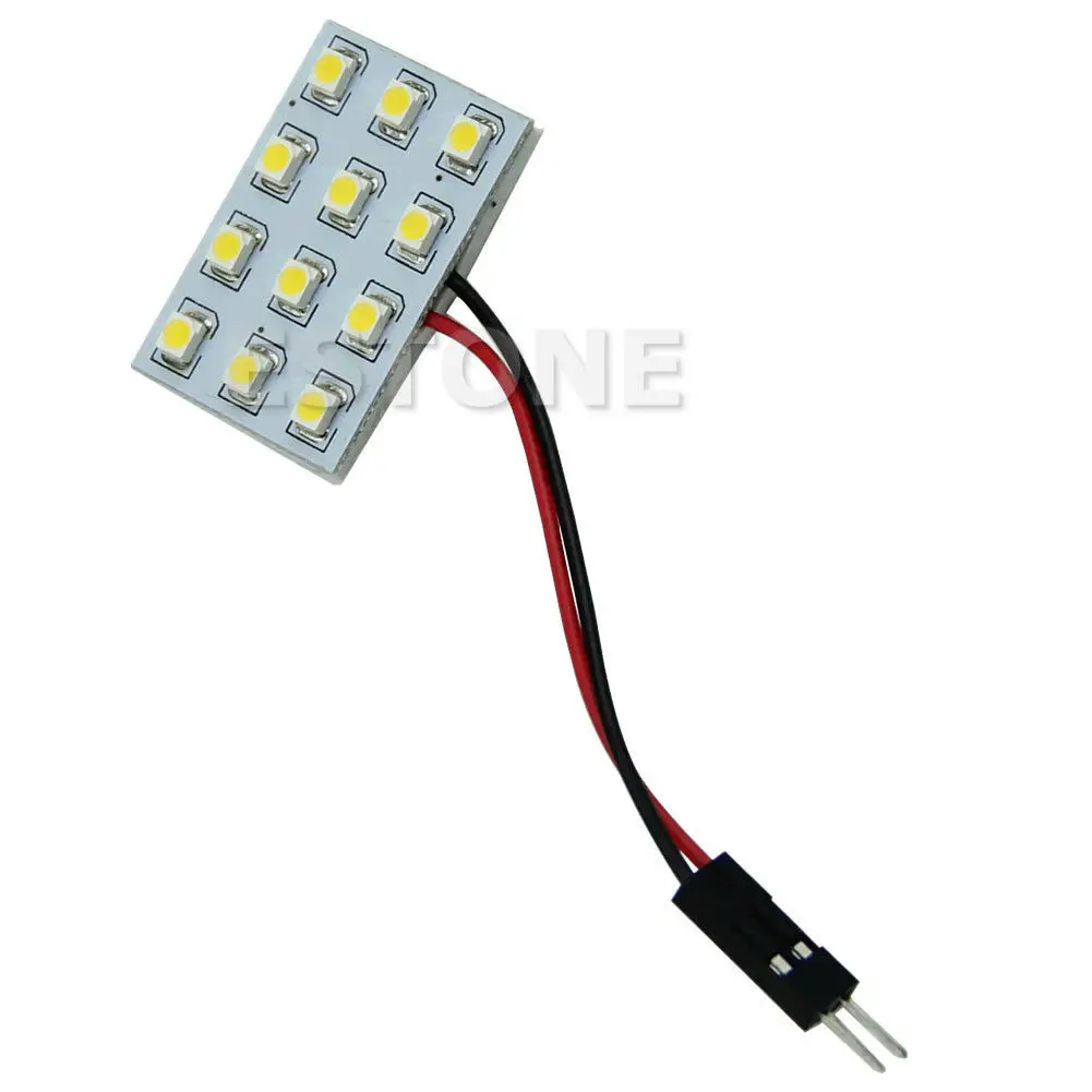 Новый 12 светодиодный 3528 SMD теплый белый светильник для салона автомобиля