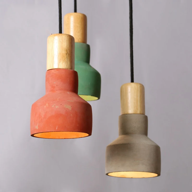 Нордическая Минималистичная Ретро Лофт промышленная деревянная цементная