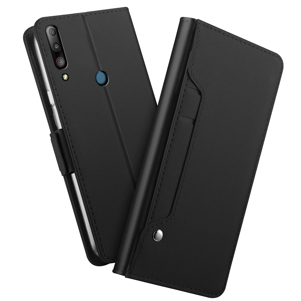 Чехол для Asus Zenfone Max Shot ZB634KL из искусственной кожи с откидной крышкой и подставкой, чехол-кошелек для Asus Zenfone Max Plus M2 ZB634KL, чехол для карт, зеркало