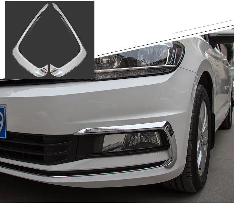 Декоративная Защитная передняя противотуманная фара для бровей для Volkswagen Touran L CA128