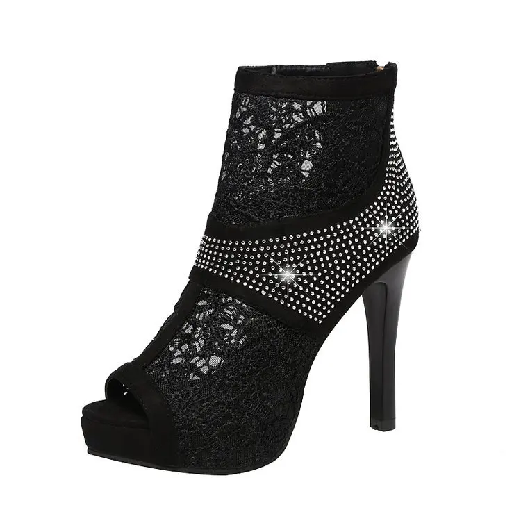 2019 г. Летняя женская обувь босоножки на высоком каблуке (каблук 11 см) туфли с