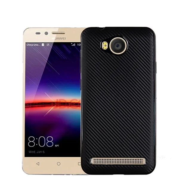 Black Чехол для huawei Y3 II 2 ii задняя крышка ультра тонкий ТПУ Мягкий силиконовый чехол для huawei Y3 II LUA-U22/Lua-L21 чехол funda kimTHmall - Цвет: Black