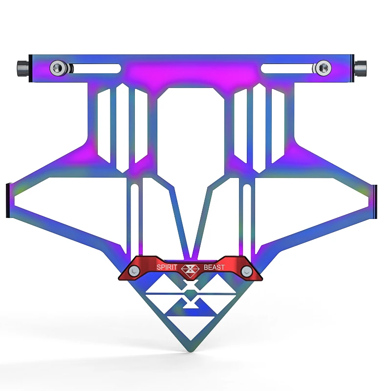 

Motorcycle License Plate Frame 304 Stainless Steel Colorful 90 Degree Adjustable Universal For Honda Yamaha Kawasaki Suzuki Ktm