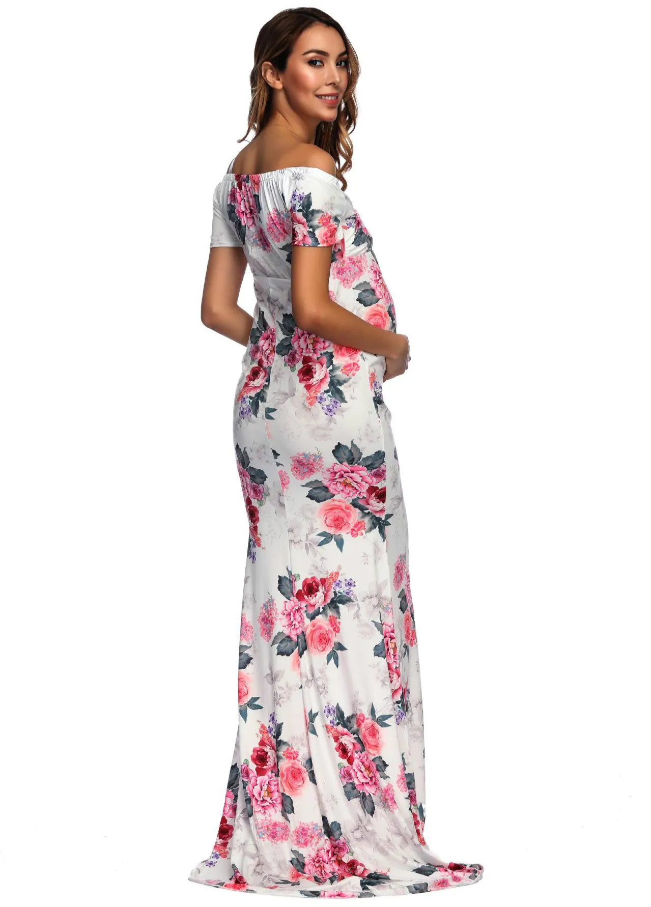 Реквизит для фотосъемки беременных женщин платье макси кормящих Одежда с