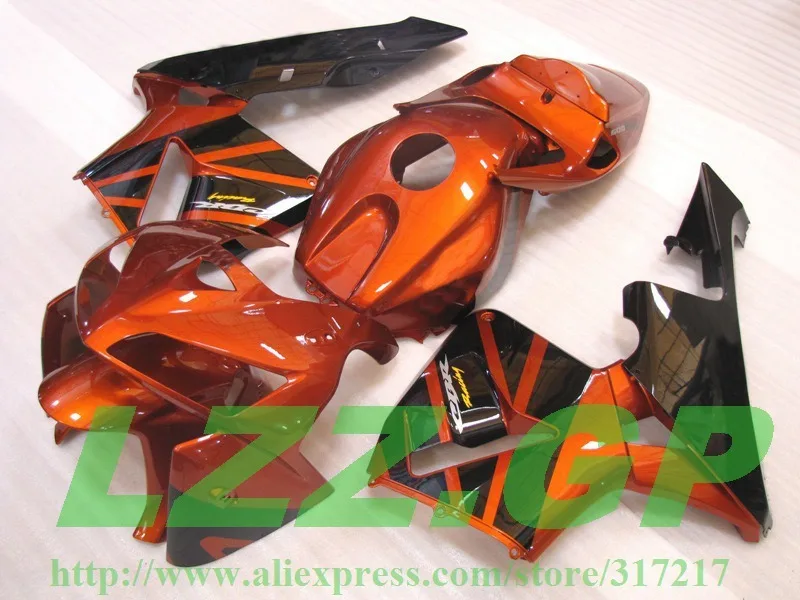 

+ 100%Fit Injcetion mold fairing kit for #o6g1 HONDA CBR600RR 05 06 F5 CBR 600RR 2005 2006 fairings parts orange black LZZ.GP