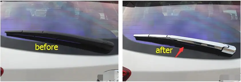 

Lapetus ABS Accessories Rear Windshield Window Wiper Molding Cover Kit Trim 4 Pcs / Set For Mazda CX-5 CX5 2015 2016