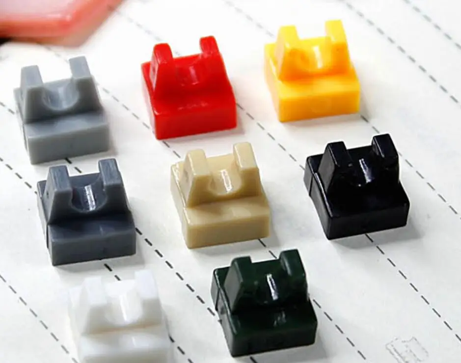 Объемная Модифицированная плитка 1x1x1 с зажимом детали для кирпича DIY совместимы
