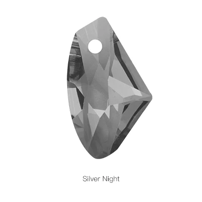 Silver night shadow Стеклянные стразы Ax, подвески, ожерелье для женщин, кристаллы, блестящие стразы, украшения, ювелирные изделия для одежды, свитера, ожерелья s Pend - Цвет: Silver night shadow