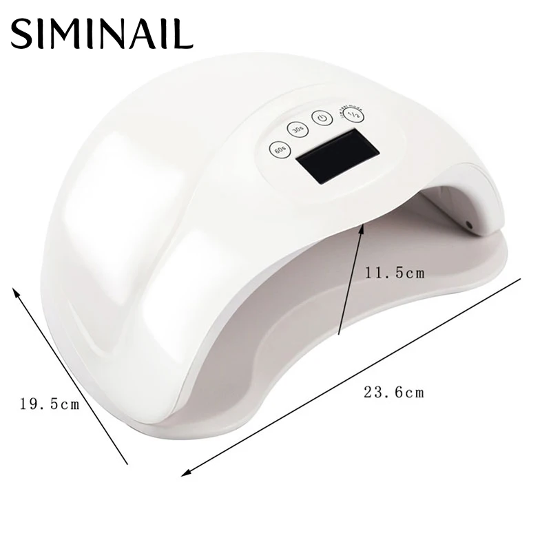 Светодиодная УФ лампа для ногтей SIMINAIL 48 Вт сушки 2 рук US Plug AU с ЖК дисплеем дизайна