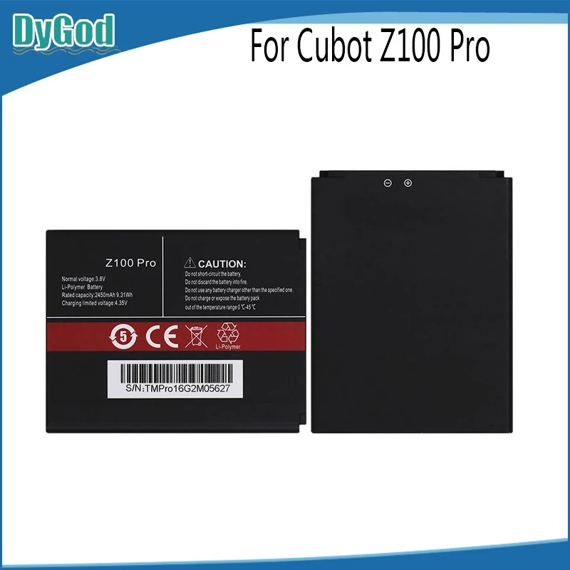 Запасной аккумулятор DyGod 2450 мАч для Cubot Z100 Pro Extreme батареи телефона Pro|Аккумуляторы