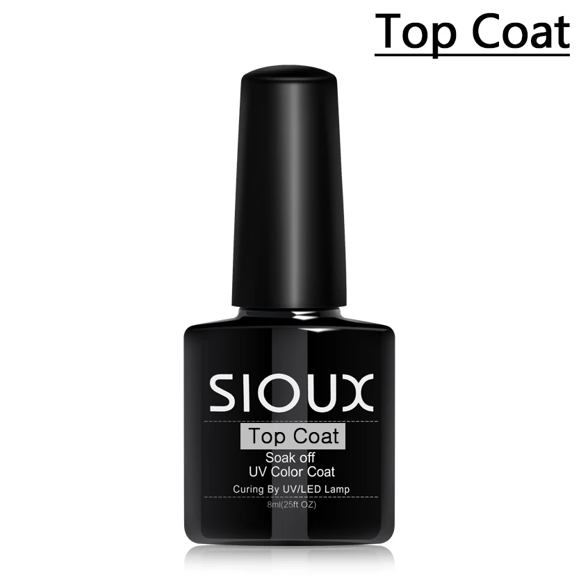 Top Coat SIOUX Matt Top Coat Гель-лак для ногтей Светодиодный УФ-лак 8 мл прозрачный цвет верхнее покрытие матовый Волшебный Гель-лак - Цвет: Top Coat