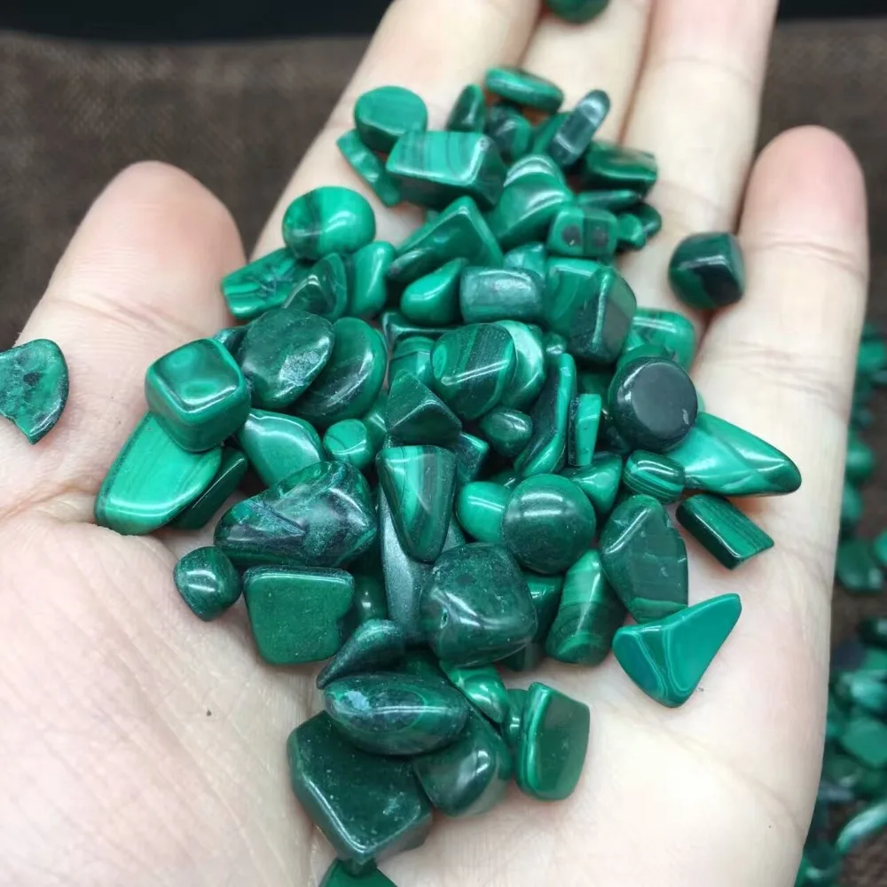7-9 мм оптовая продажа высокое качество натуральный зеленый малахитовый камень