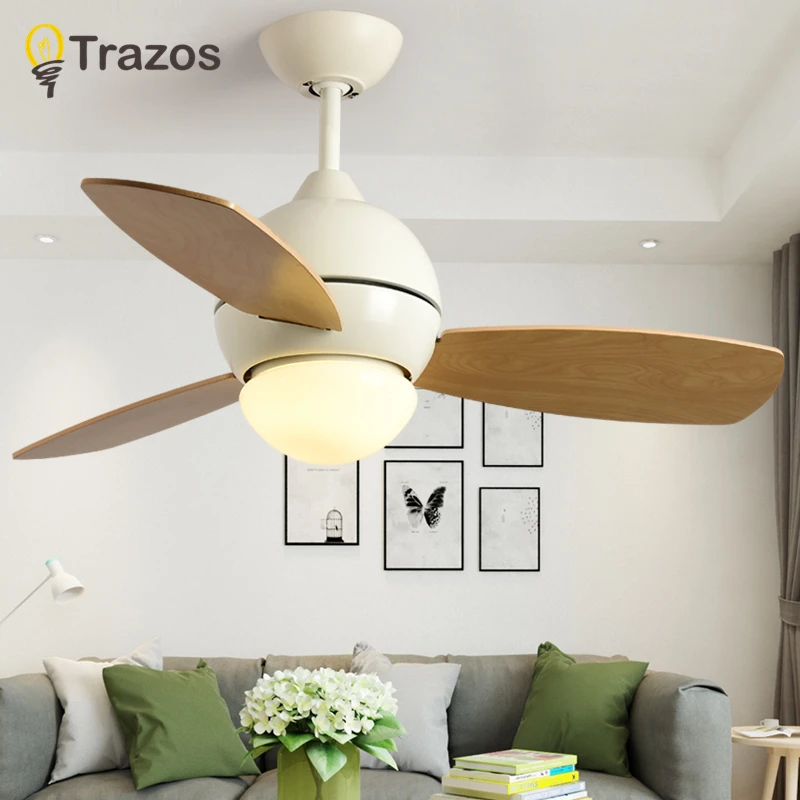 TRAZOS цветной потолочный вентилятор Ventilador De Techo светодиодный для гостиной