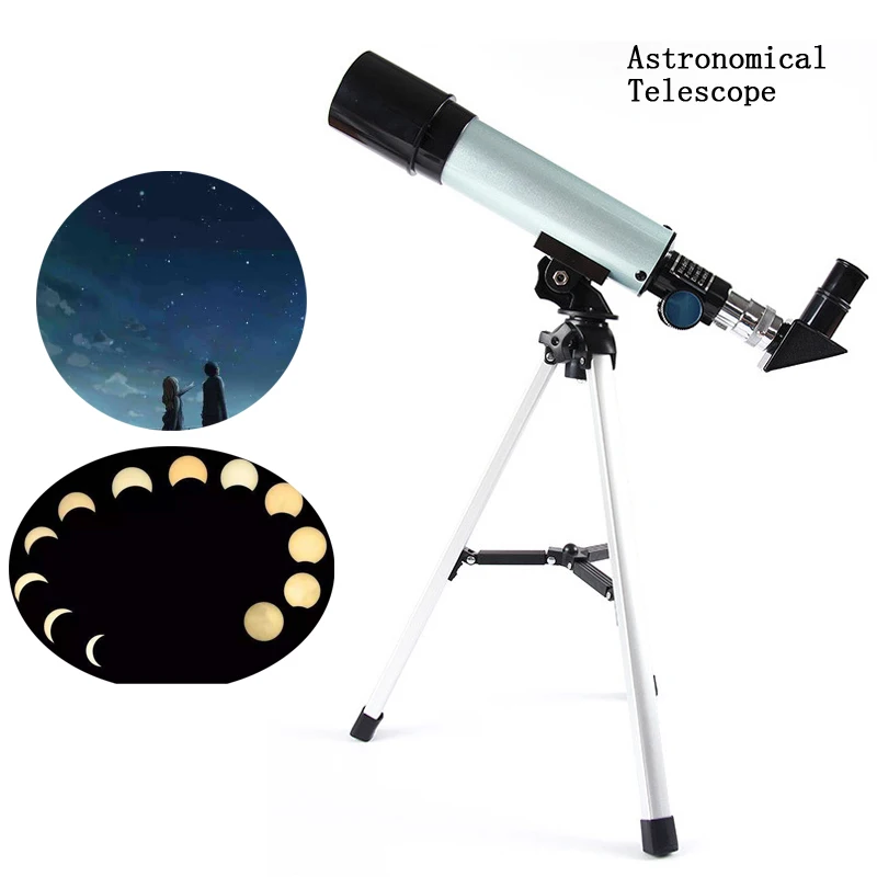 Professional HD Telescope Astronomical Monocular With Tripod Refractor Spyglass Zoom High Power Spotting Scopes Powerful | Спорт и