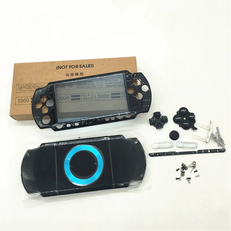 Розовый цвет оболочки для psp 2000 Консоль корпуса чехол с кнопками комплект