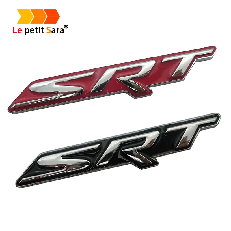 3D металла черный красный Chrome SRT письмо эмблемы автомобиля Стикеры стайлинга