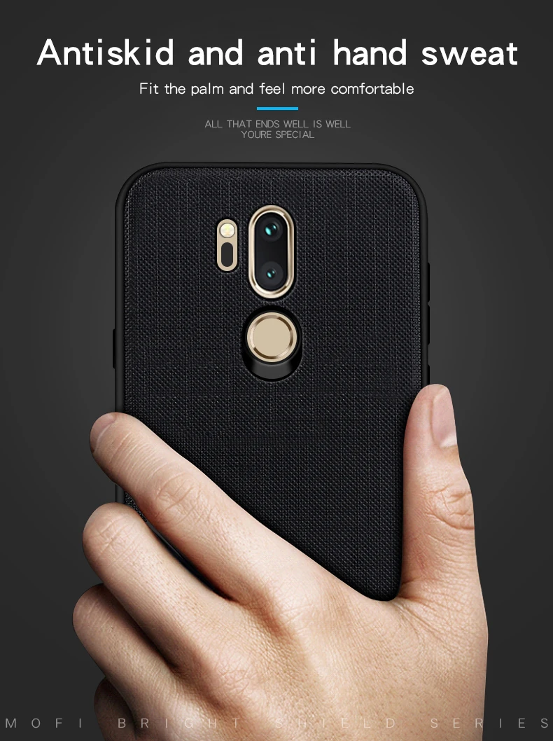 Чехол MOFI для LG G7, тонкая задняя крышка Q, тканевая Защитная крышка для LG G7 ThinQ Funda G7, чехол ThinQ
