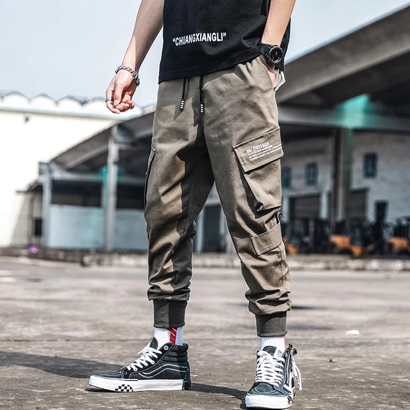 Брюки карго в уличном стиле мешковатые брюки мужские спортивные штаны хип хоп