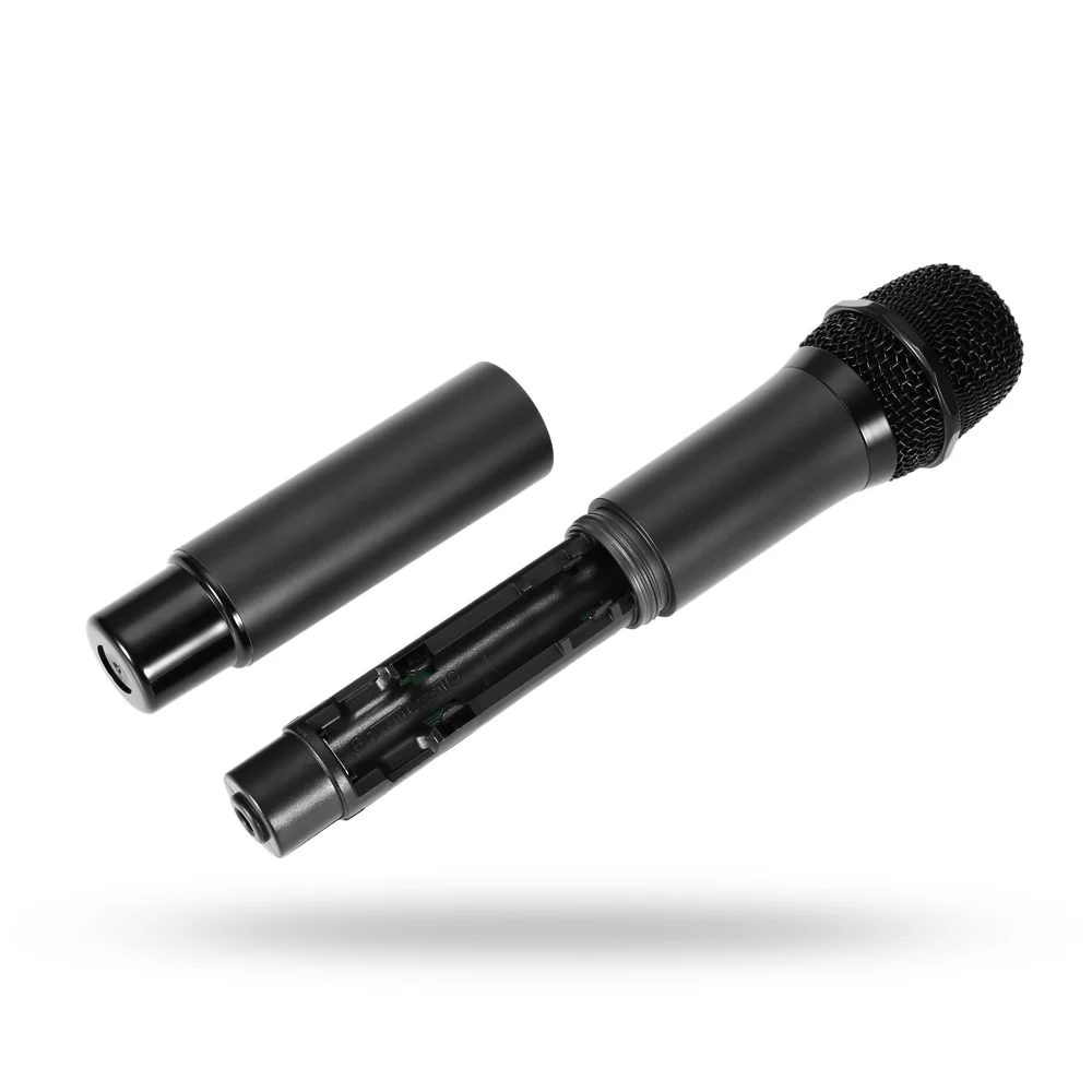 Weisre U-8030 профессиональный двухканальный беспроводной набор для караоке с ультракоротковолновым микрофоном 2 микрофона + 1 приемник + антенна + 1 пара набора для монтажа в стойку