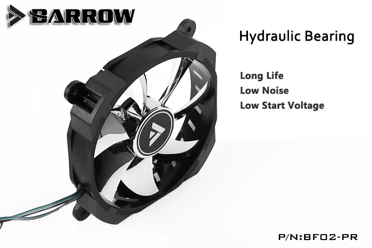 Barrow BF02 PR D волшебный цвет 12 см вентилятор для радиатора|12cm fan|fan 12cmcolorful fan |