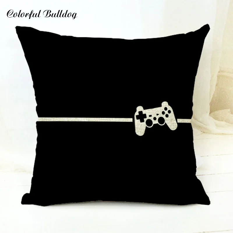 Забавные Чехлы для подушек абстрактный игровой контроллер игровая клавиатура и