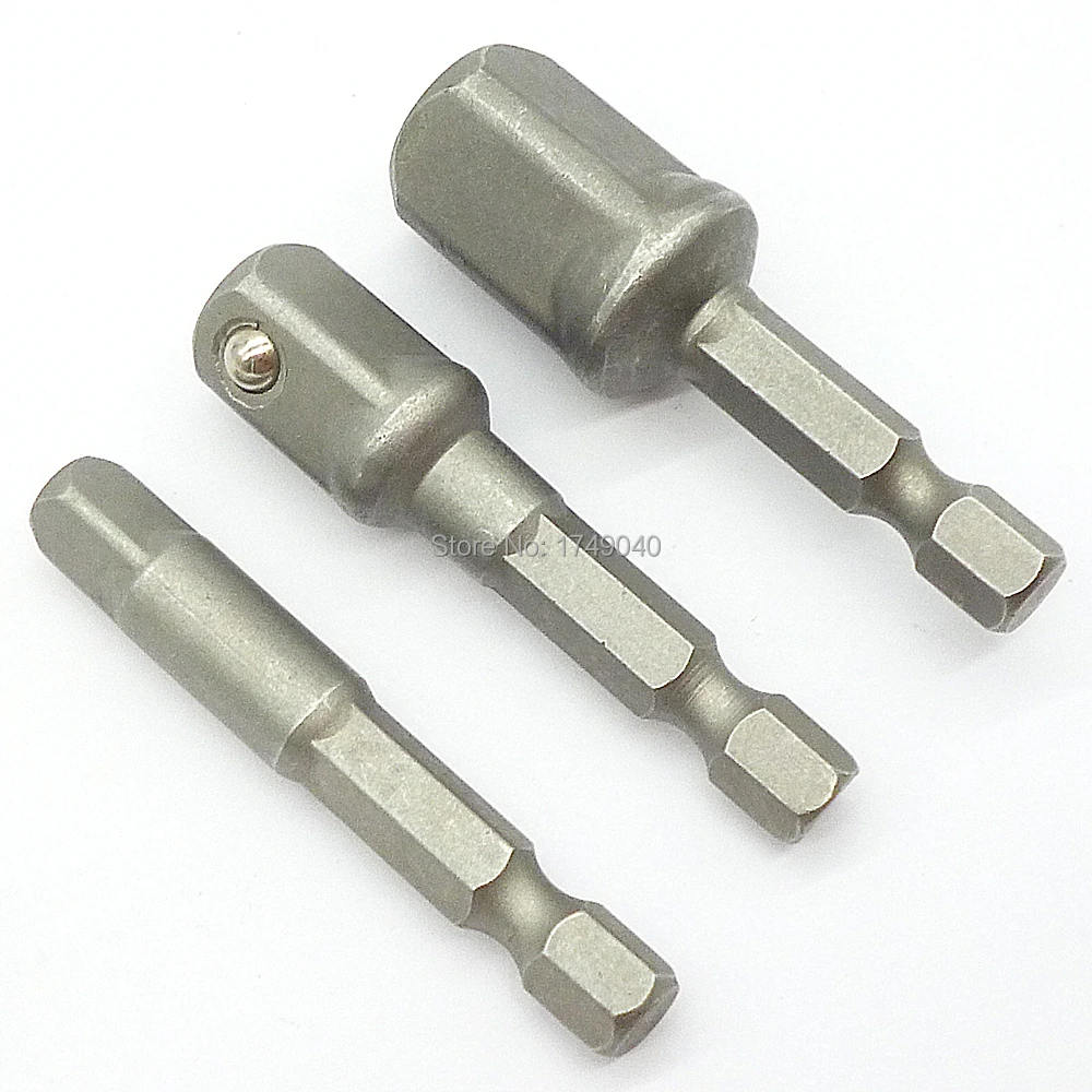 3 шт. набор адаптеров для розеток 1/4 &quotс шестигранным хвостовиком до 1/4&quot 3/8