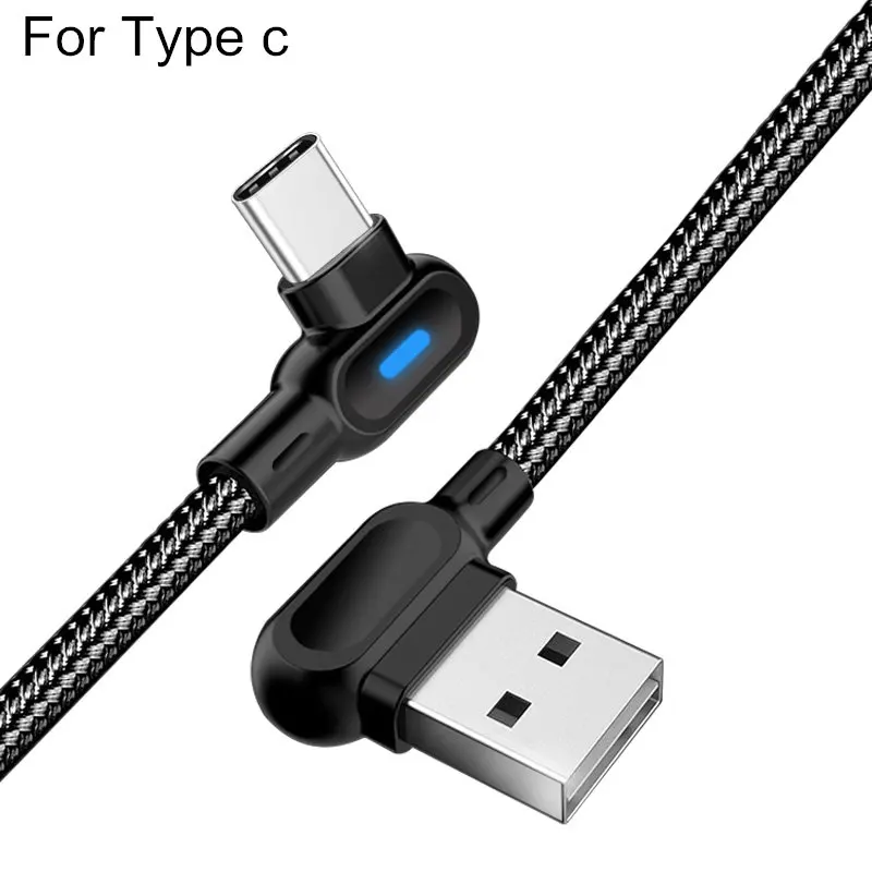 forType c Олаф 90 градусов 1 м 2 м Быстрая Зарядка Micro usb type C кабель для samsung S8 S9 S10 Xiaomi huawei LG Android Microusb USB-C кабели - Цвет: forType c