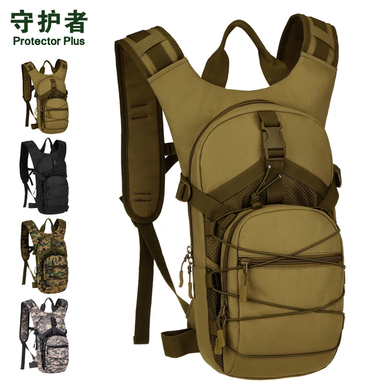 

15L Bicycle Cycling Backpack Molle Men Women 1000D Nylon Rucksack Army Sport Bags Outdoor 2.5L Water Bag Backpack Fishing Bag