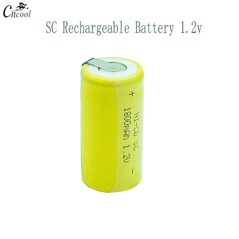 High Quality 4 Pcs/otT SC battery 1800mAh rechargeable Sub C 22420 with an Extension Cord Processed into Tools Battery Pack | Электроника