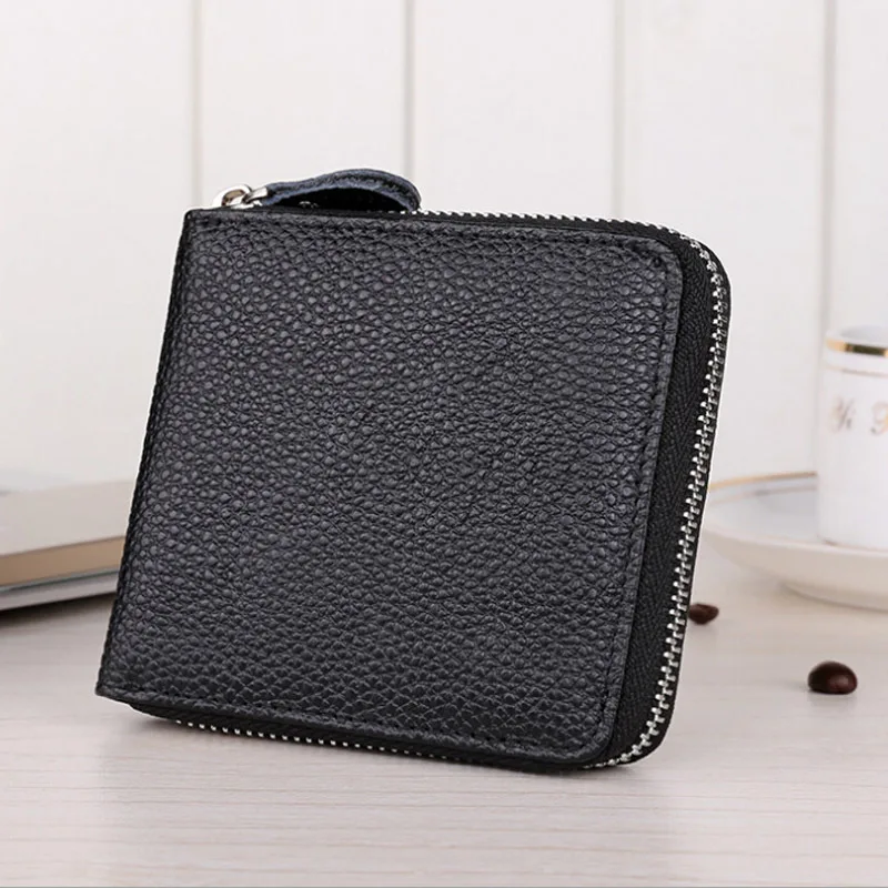 2018 Luxury Real Cow Genuine Leather Men's Retro Fashion Zipper Wallet Cowhide High Capacity Vintage Business Pocket Purse | Багаж и