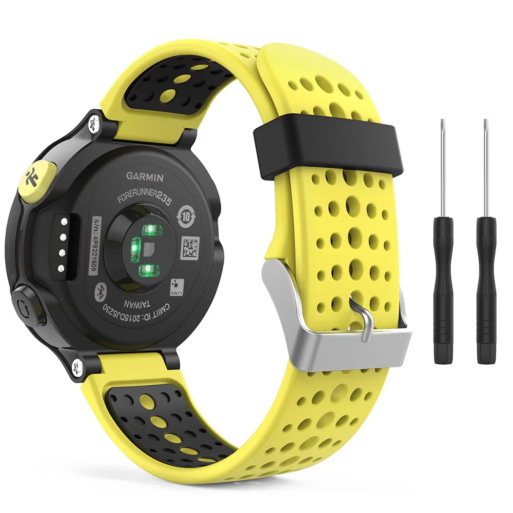 Для Garmin Forerunner 235 Ремешок Браслет Силиконовый ремешок для смарт-часов Garmin Forerunner 220/230/235/620/630/735XT/235Lite аксессуар