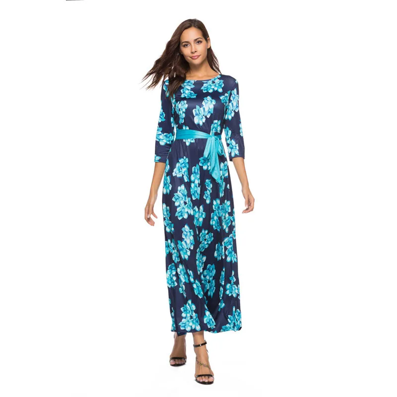 Для женщин s повседневная одежда Роскошные dressSummer 2018 популярный стиль с принтом