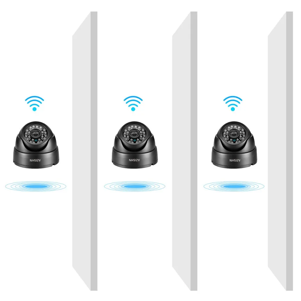 AZISHN Беспроводная Проводная IP-камера для помещений с Wi-Fi 720P/1080P HD 24 шт. ИК