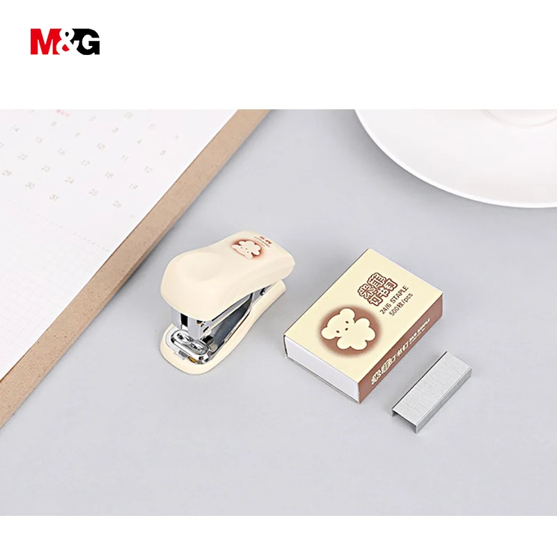 M &amp G оптовая продажа качественный Металлический мини-степлер для бумаги набор