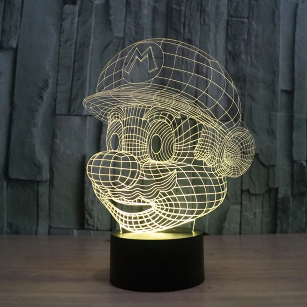 TAMPROAD 3D LED ночник цветная градиентная атмосферная лампа Новинка освещение