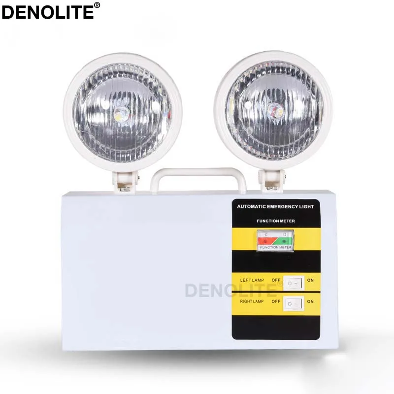 Резервная двойная головка DENOLITE 3 Вт пожарная аварийная лампа длительность