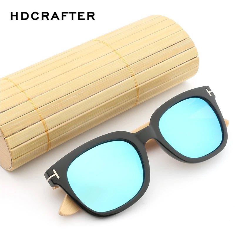 HDCRAFTER высококачественные винтажные бамбуковые солнцезащитные очки с