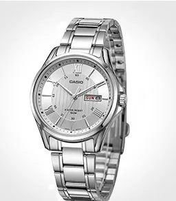 CASIO Часы Для мужчин S Роскошные модные Повседневное часы Для Мужчин's Повседневные часы платье Наручные часы Сталь кварц-часы Reloj MTP-E301L-1B