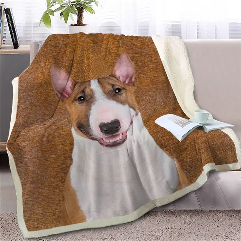 Dog17 Blesslive Basenji шерпа одеяло на кровати коричневая собака животное плед для взрослые покрывала 3D печать манты 150x200 см - Цвет: Dog17