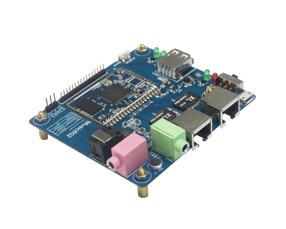 Бесплатная доставка! Music802 _ макетная плата для модуля Wi Fi динамика/OpenWRT/ USB