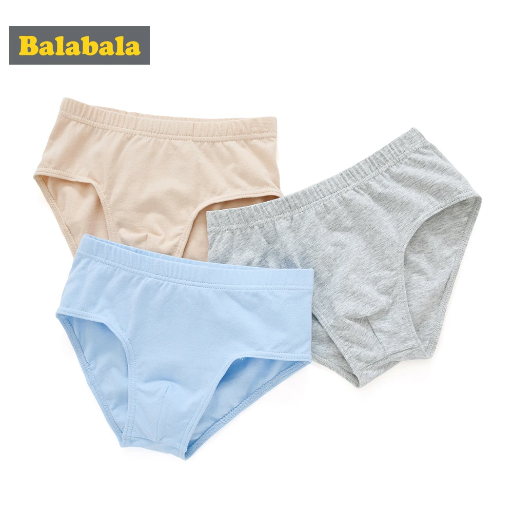 Balabala/3 шт. в упаковке милые трусы с принтом животных для мальчиков нижнее белье из