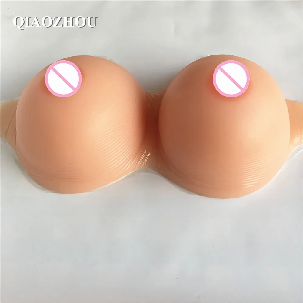 

1600 г/пара силиконовые формы для груди Drag Queen 38DD 40D 36E искусственные груди коричневого цвета