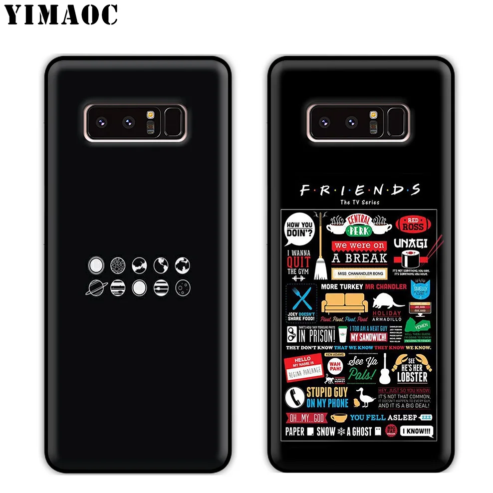 YIMAOC Friends Tv Show Funny Soft Silicone Case for Samsung Galaxy Note 10 Plus 9 8 A9 A8 A6 2018 A5 A3 2017 2016 |