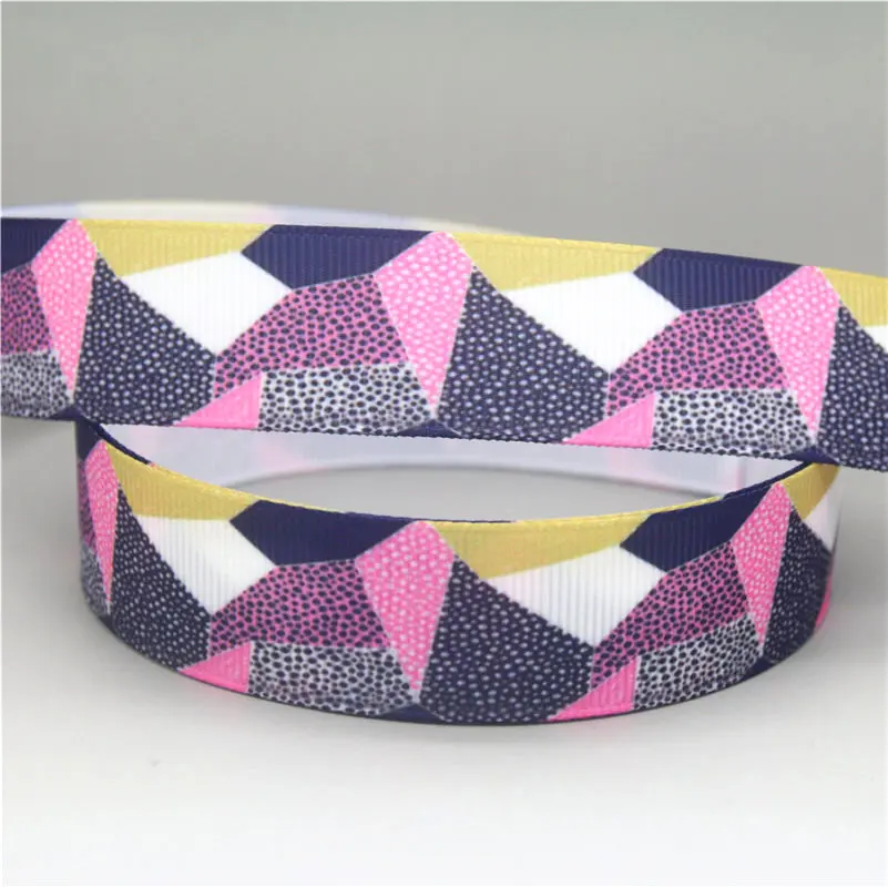 DHK 7/8'' 5yards tribal plaid printed grosgrain Ribbon Accessory hairbow headwear decoration Wholesale OEM C1648 | Дом и сад