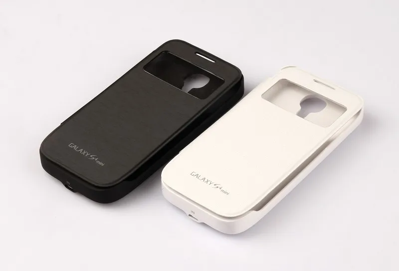 3000mAh Battery Flip Case For SAMSUNG s4 mini Rechargeable Portable Backup Charger Cover With External Phone |