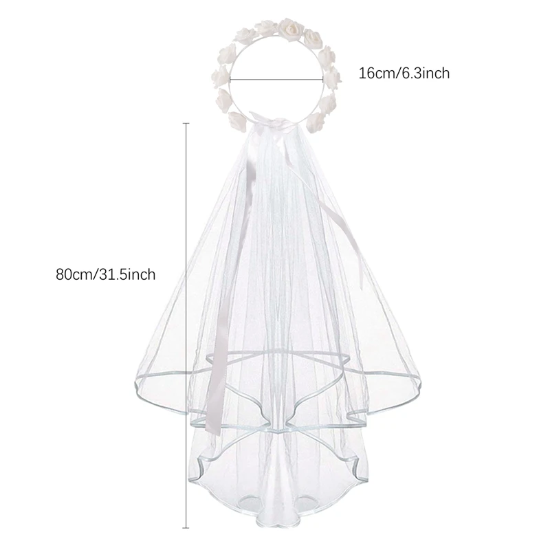 Простая и элегантная свадебная фата для невесты Тюлевая Фата свадьбы девичник